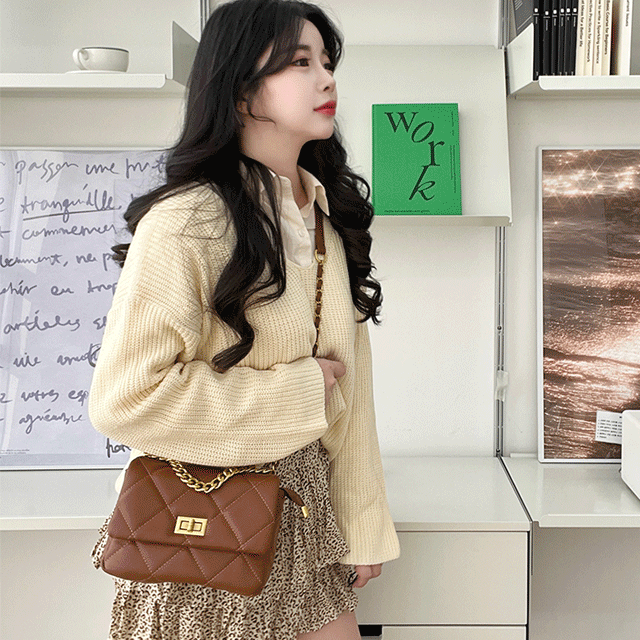 ⚡3컬러,2사이즈⚡ 나인틴 빅체인 퀼팅 크로스백/체인크로스백/체인백/체인퀼팅백/퀼팅크로스백/퀼팅백/체인퀼팅크로스백/클래식백/클래식퀼팅백/클래식체인백/클래식퀼팅체인백