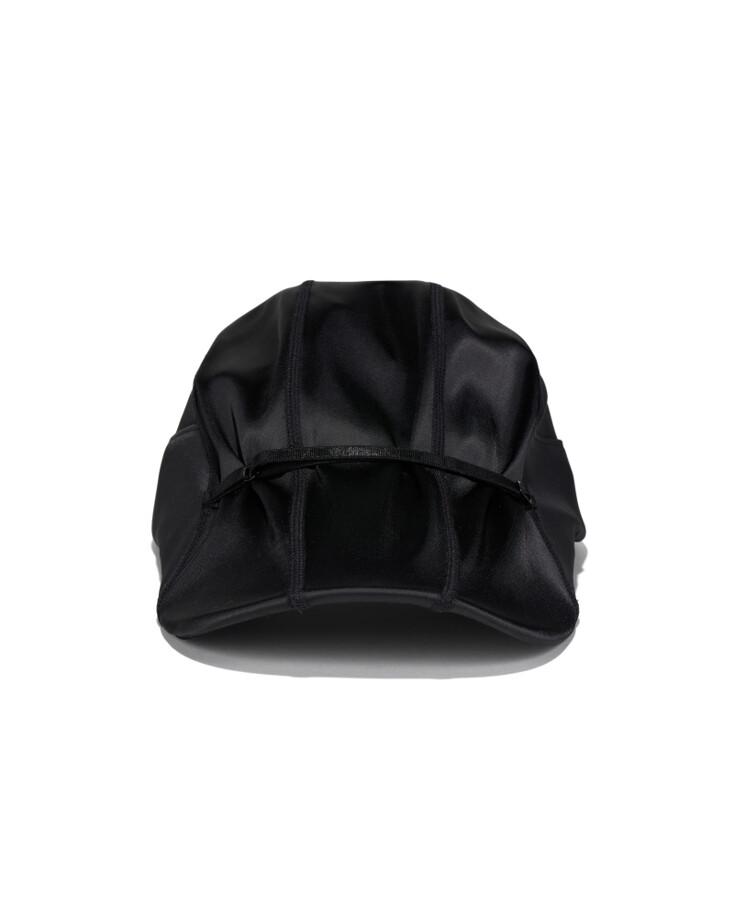 SATIN DUCKBILL CAP - BLACK
