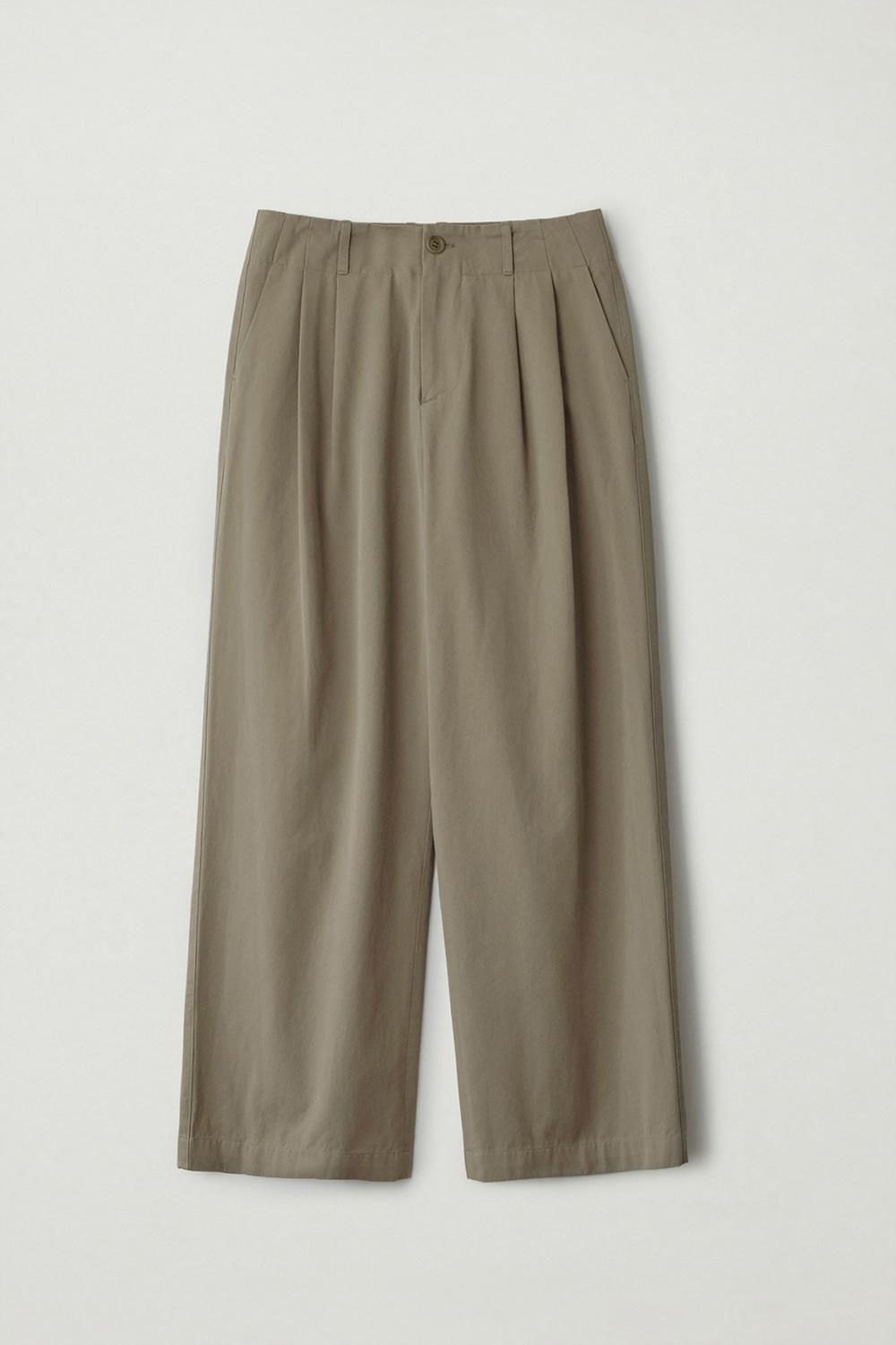 Cotton washing pants (Khaki beige)