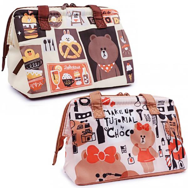 (일본) 라인프렌즈 보온보냉 와이어 도시락가방(2type) 소풍 캐릭터 런치백