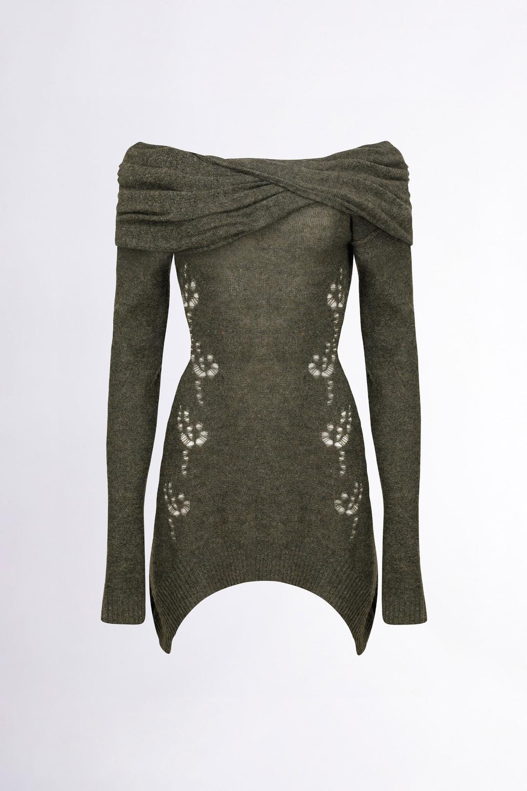 2way Shawl Dress Moss