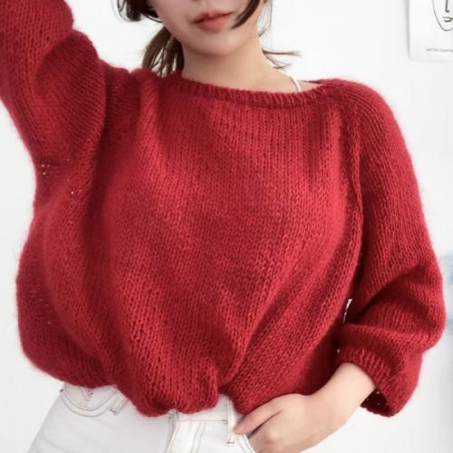 퓨어 탑다운 니트 DIY