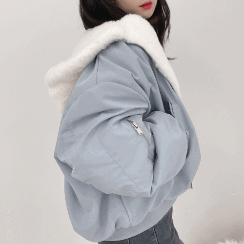 🚀당일발송[무료배송/양면] 항공 리버시블 양털 패딩 숏 점퍼
