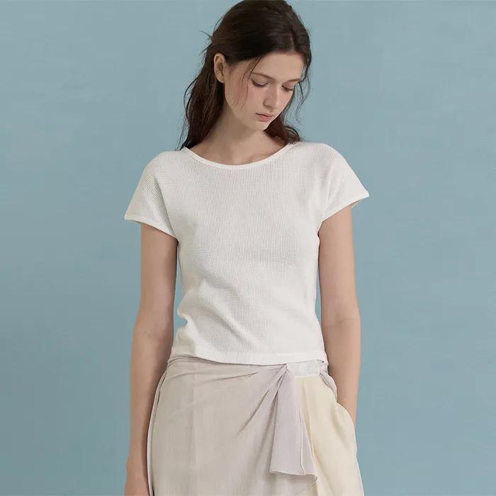 Waffle Basic T-Shirt (Ivory)