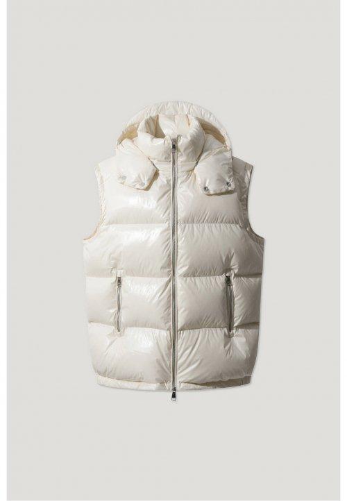 [CDP] 글로시 후드 다운 베스트_IQUCW22902IVX