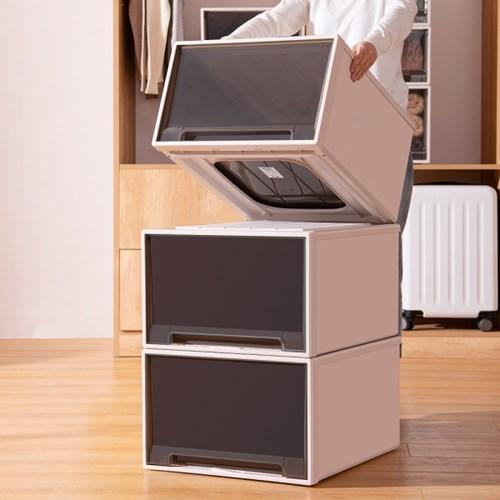 리빙박스 수납정리함 플라스틱 투명 수납함 2color 7size