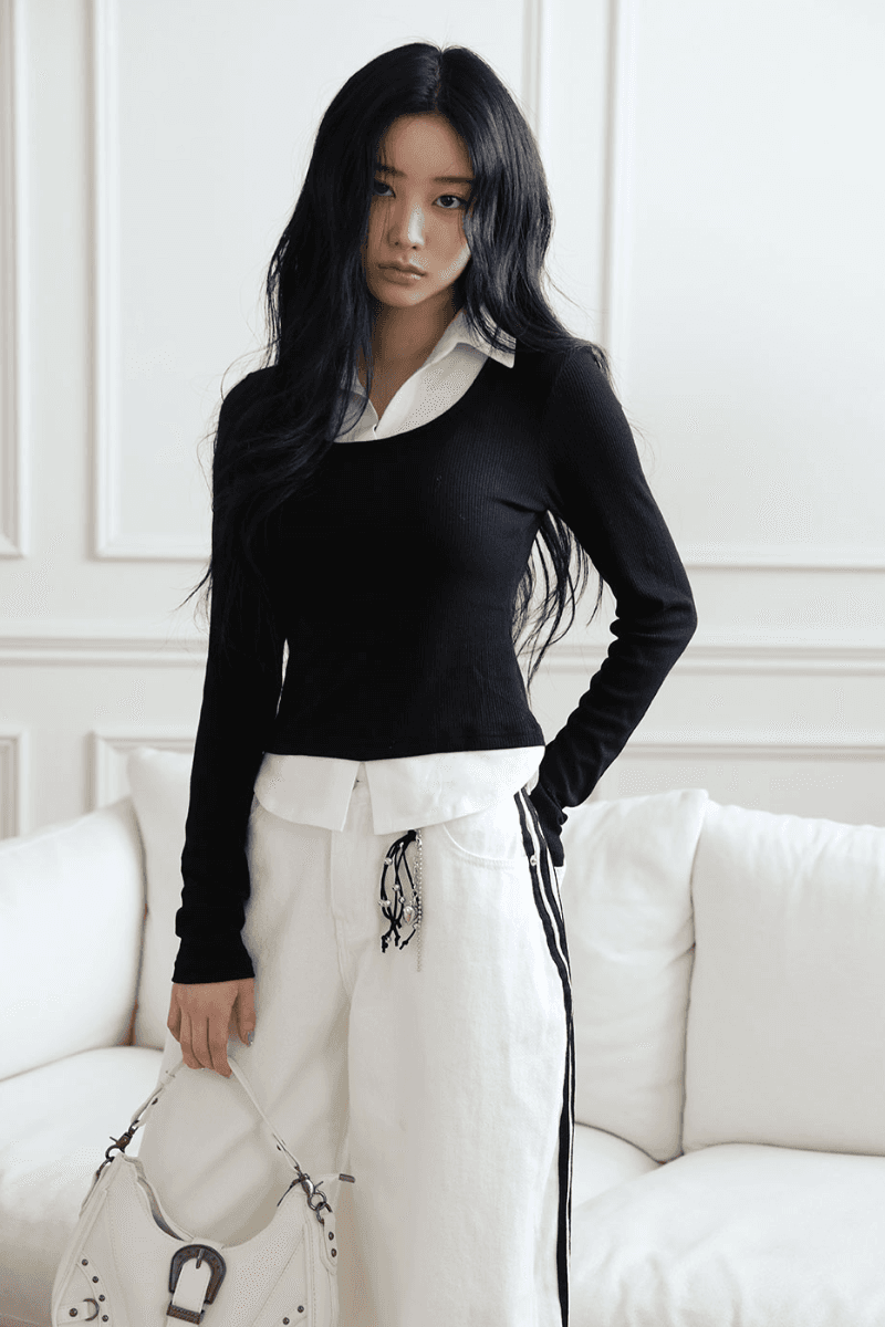 컬러인아이디 로아 카라 티셔츠