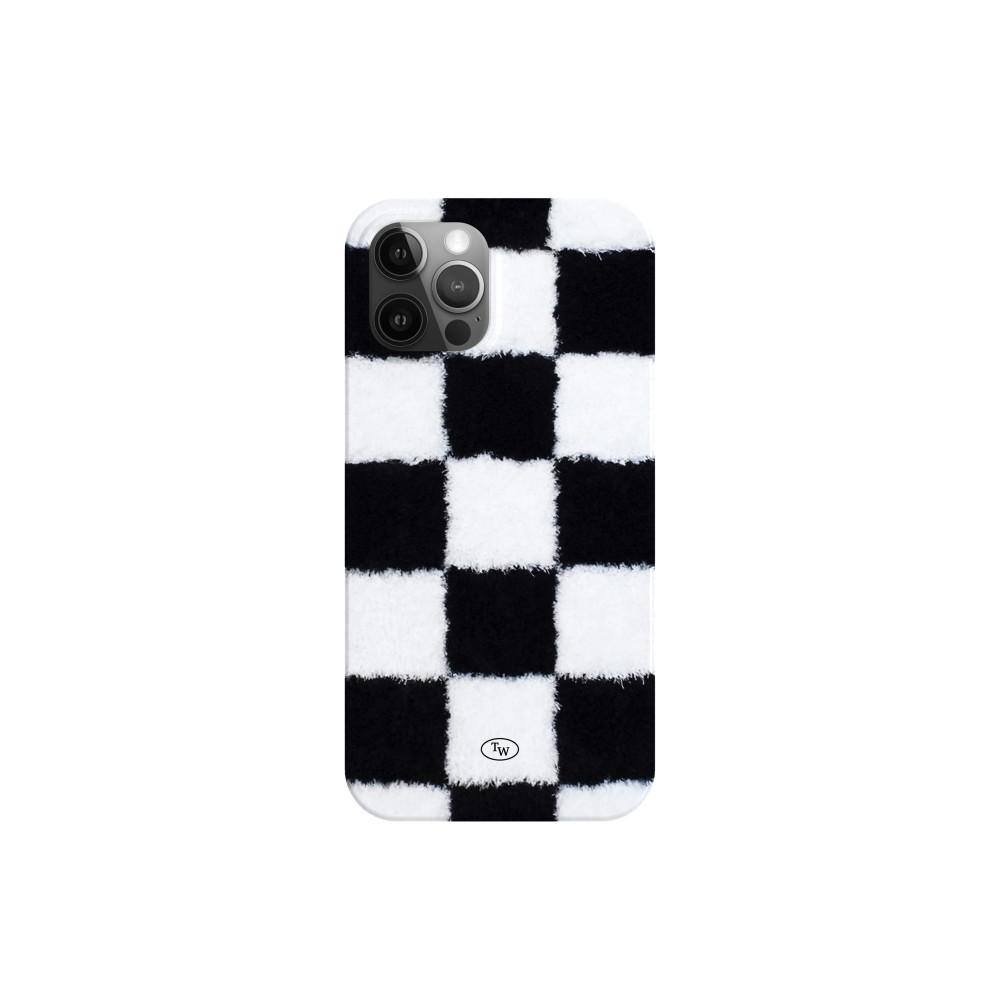 fluffy check 하드 케이스