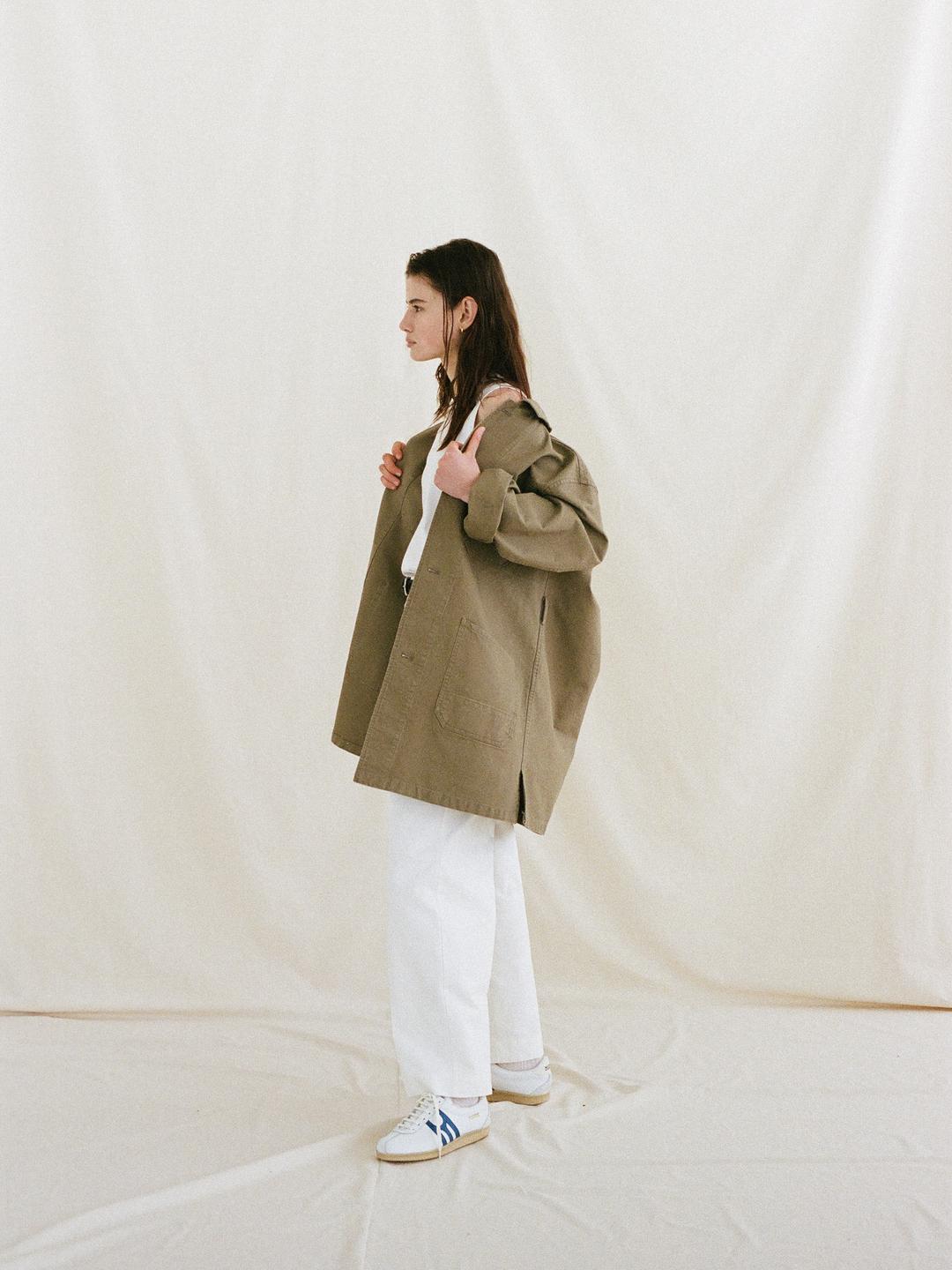 ATELIER LONG JACKET [ Dessert Beige ]