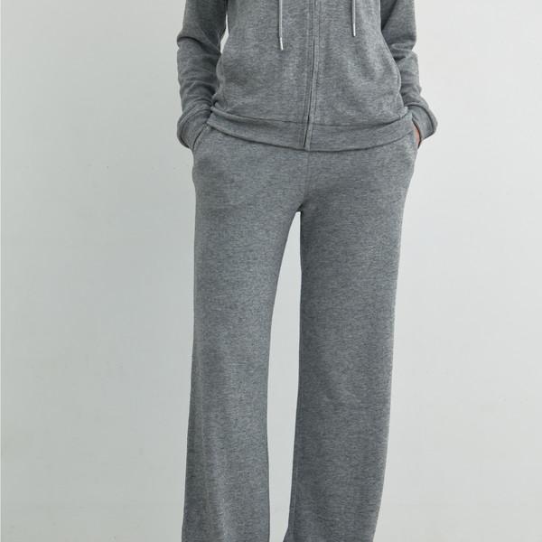 SOFT BANDING PANTS _ MELANGE GREY