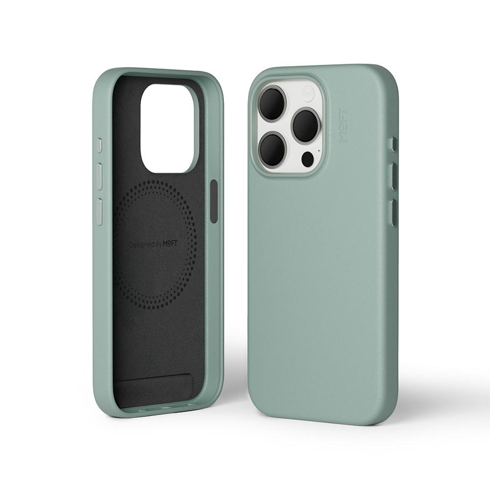 MOFT 비건 레더 폰 케이스 아이폰15 Pro Max 맥세이프 가죽 케이스