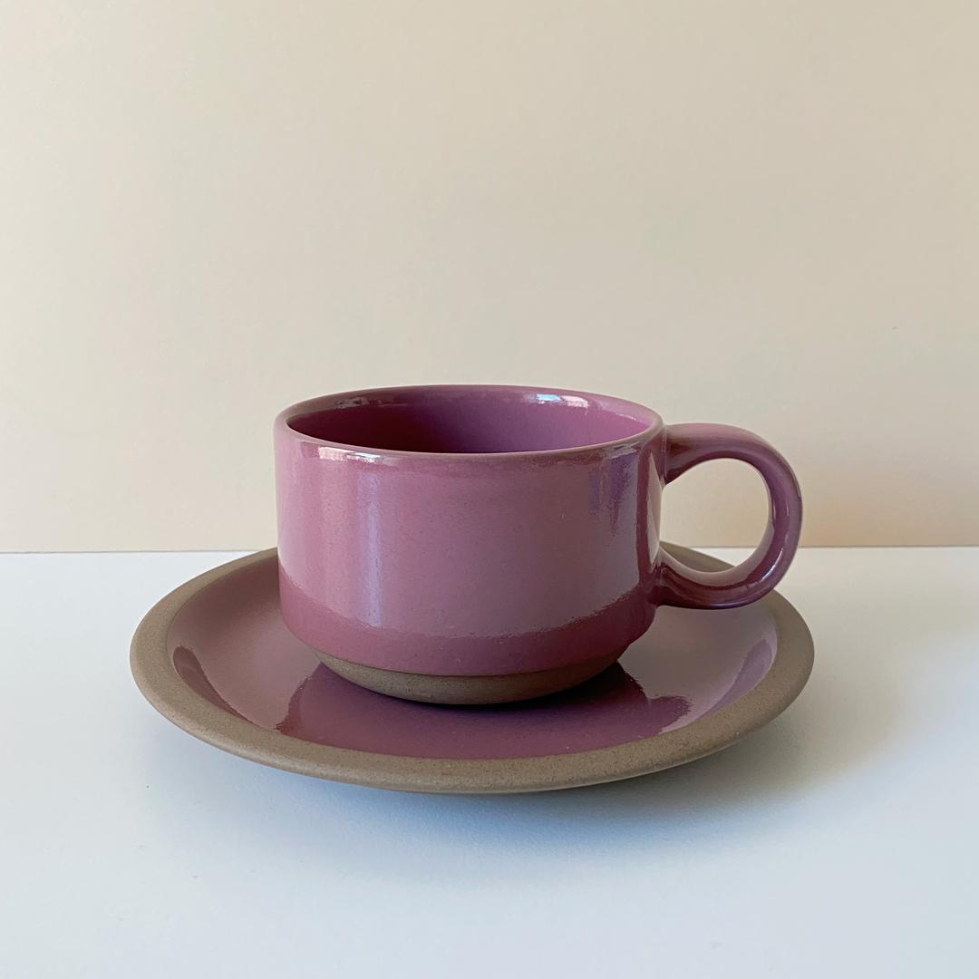 Midwinter stoneware cup duo