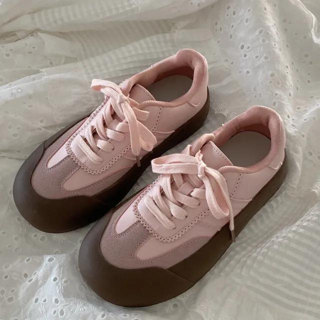 발레코어 키높이 크림 마카롱 슈즈 신발