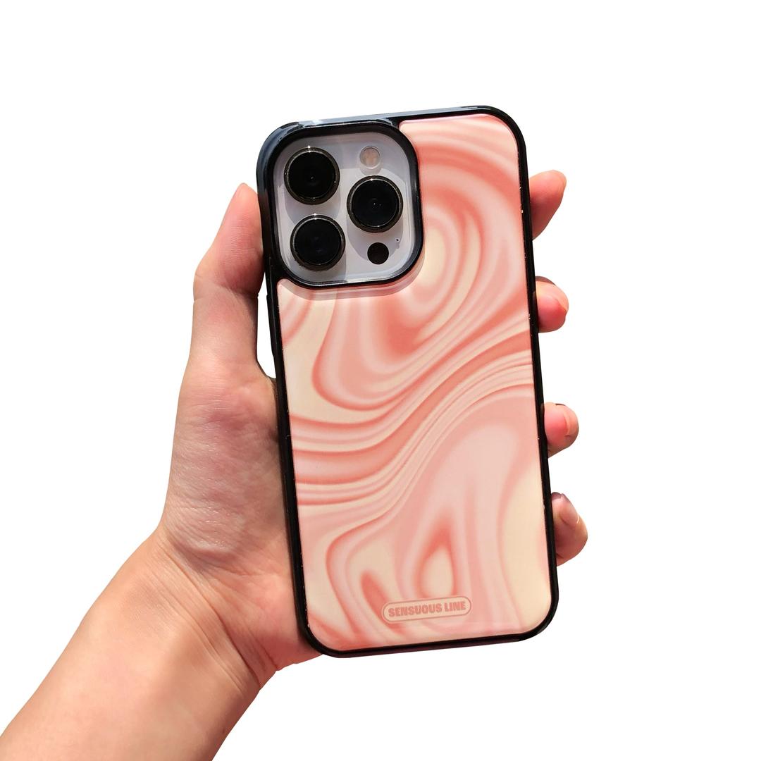 [Bumper] 에폭시 마블링 폰케이스 Marbling Phone Case (PEACH)