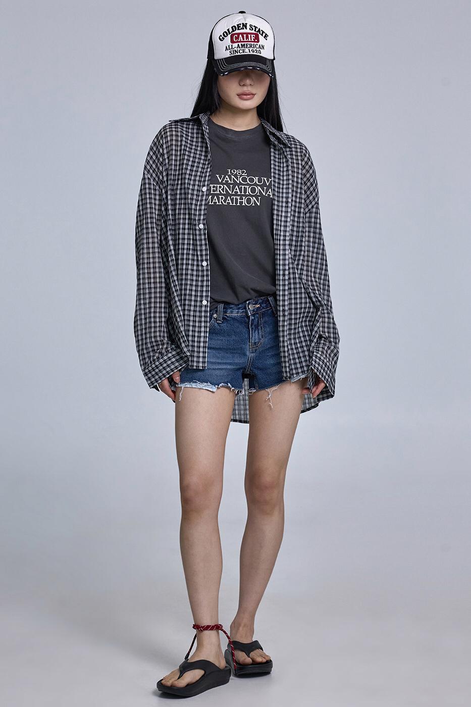 포르테나 매그 체크 셔츠