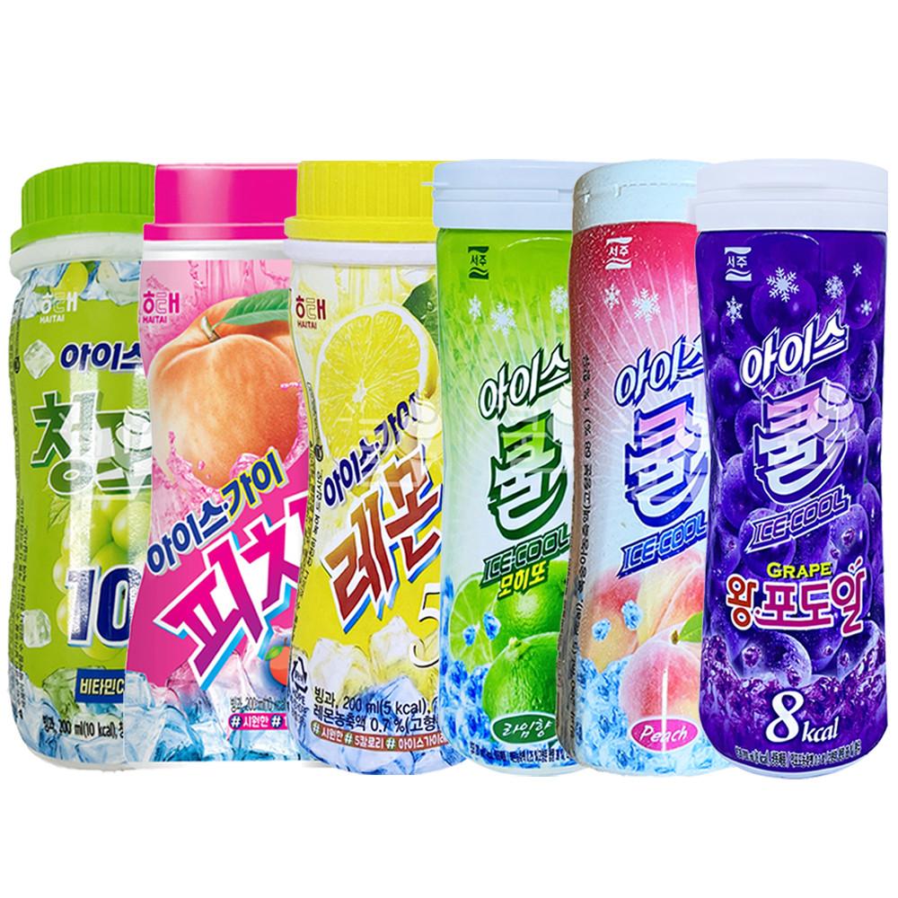 아이스가이 아이스쿨 15개 저칼로리 옛날 대용량 얼음 아이스크림배달 레몬 복숭아