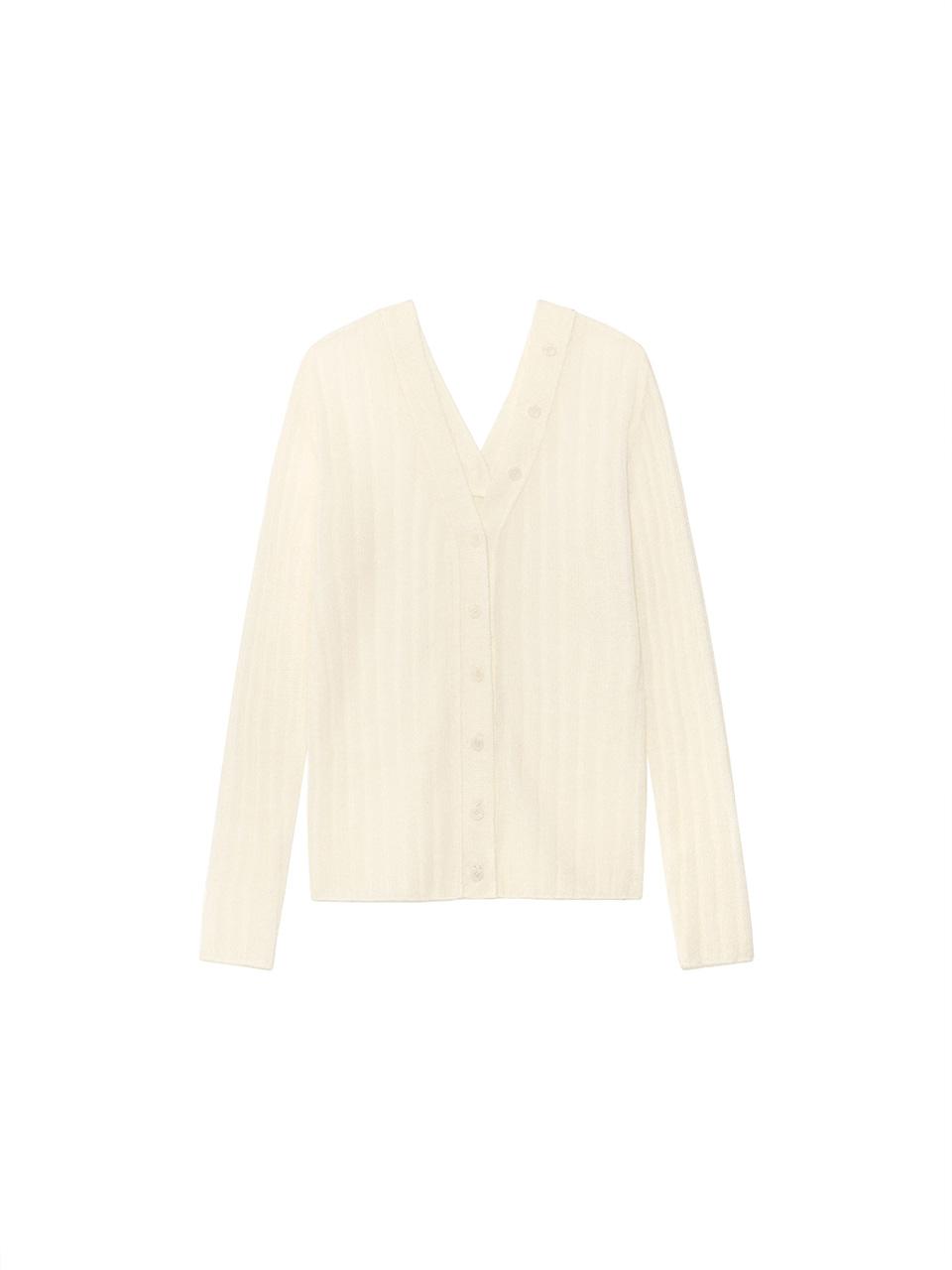 [Kijun X KHIHO] Two-Way Buttons Cardigan Ivory