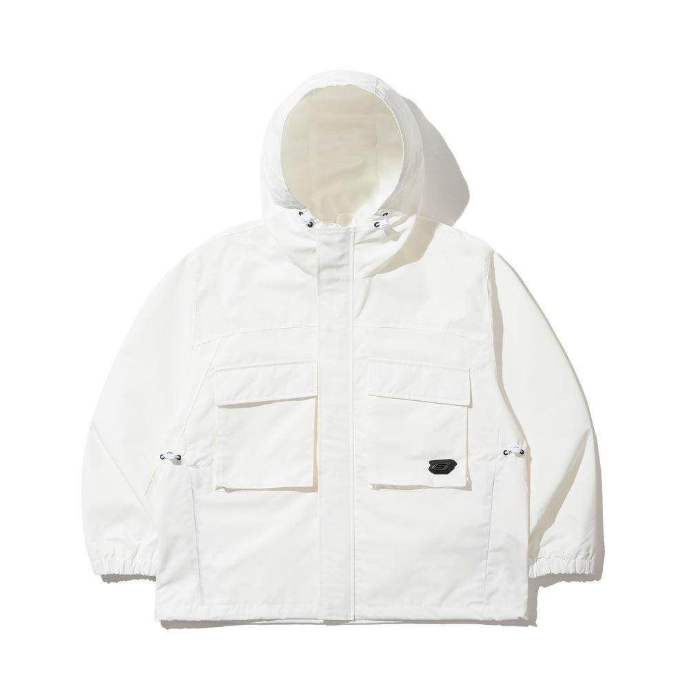 비에스래빗 2425 BSRABBIT BIG POCKET HOODED JACKET WHITE 스노우 보드복 자켓