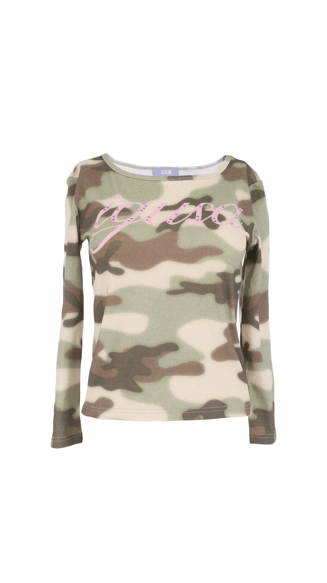 193 camouflage 3/4 sleeve top