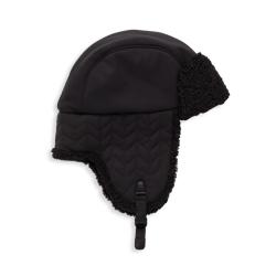 어그 폭스 퍼 트래퍼햇 군밤모자 블랙