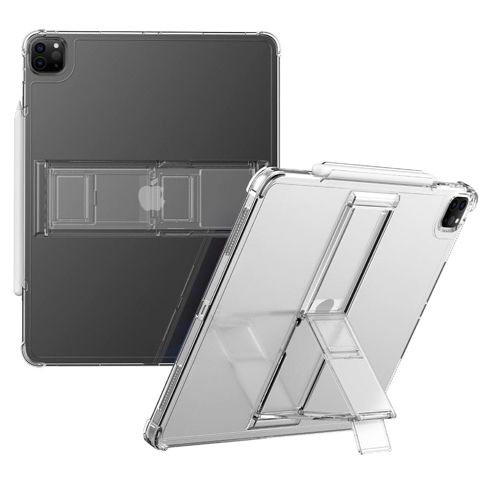 아이패드프로 4세대 3세대 12.9  펜수납 투명 4단 거치 플렉실드