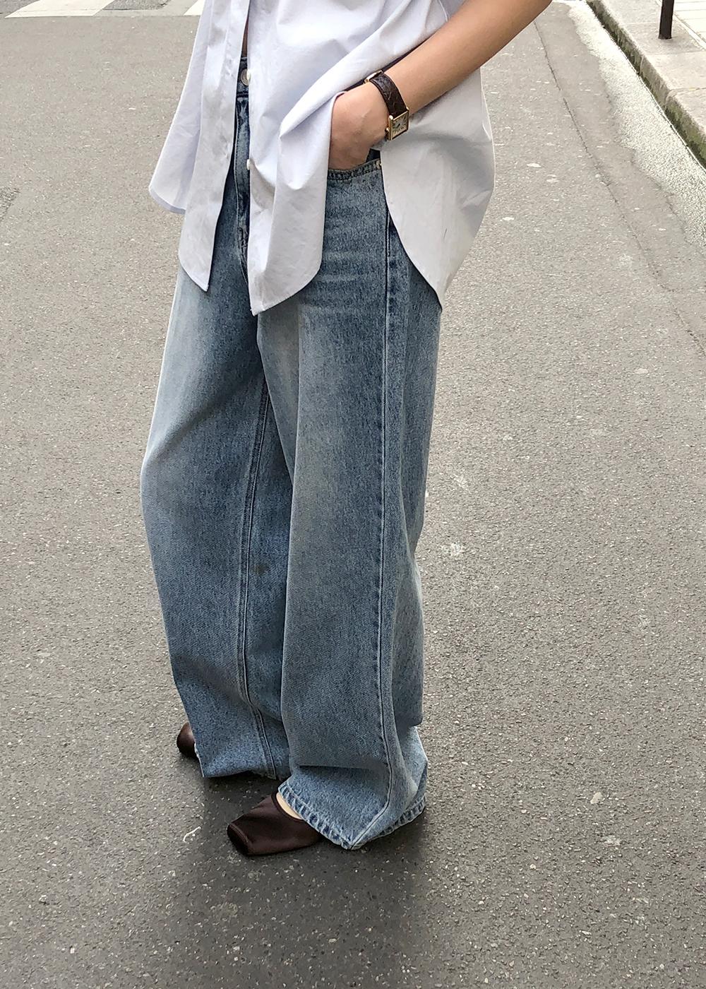 [2nd] 미드 와이드 데님 (Blue) *2차 2주소요