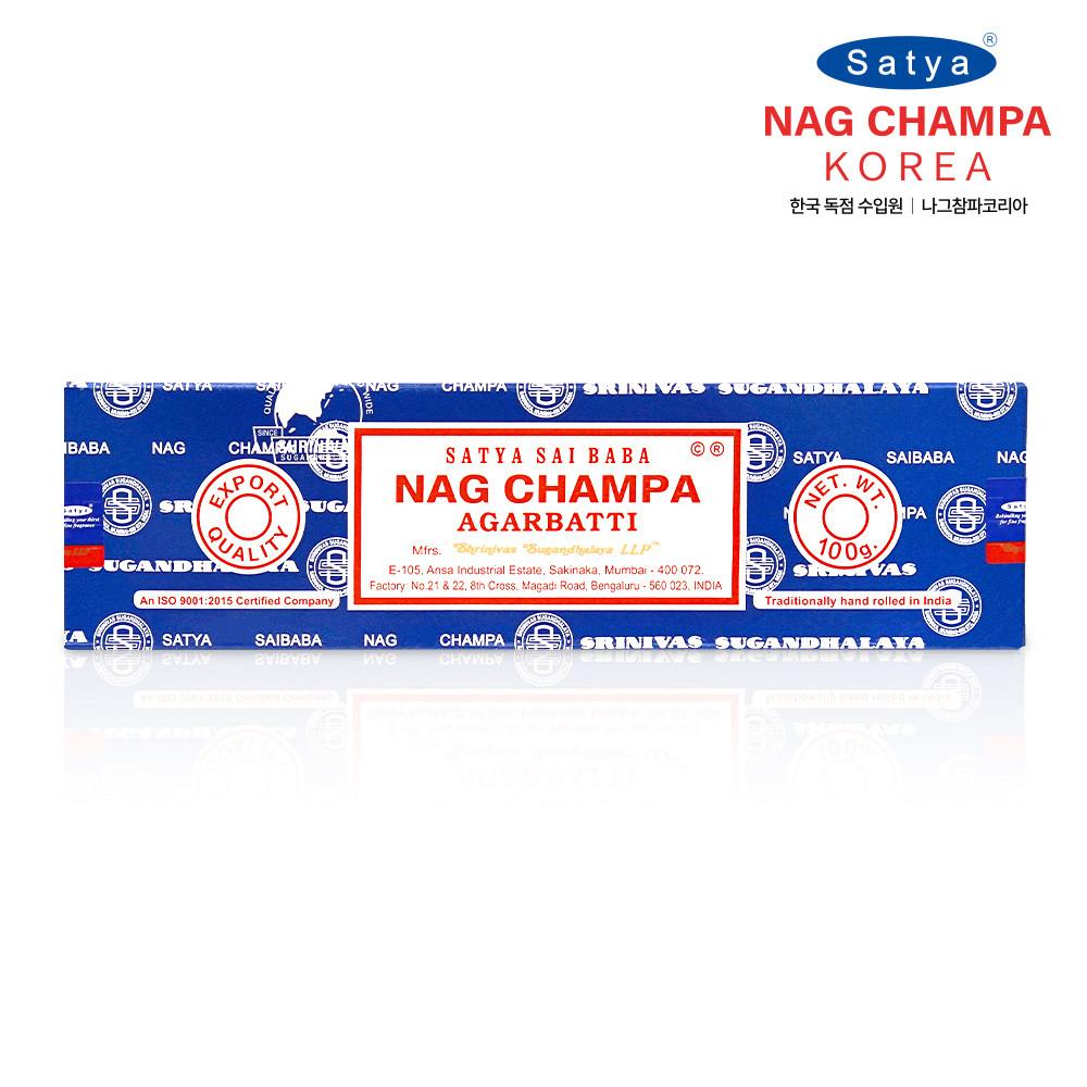 사티아 나그참파 인센스 스틱 100g 아로마 방향제 향