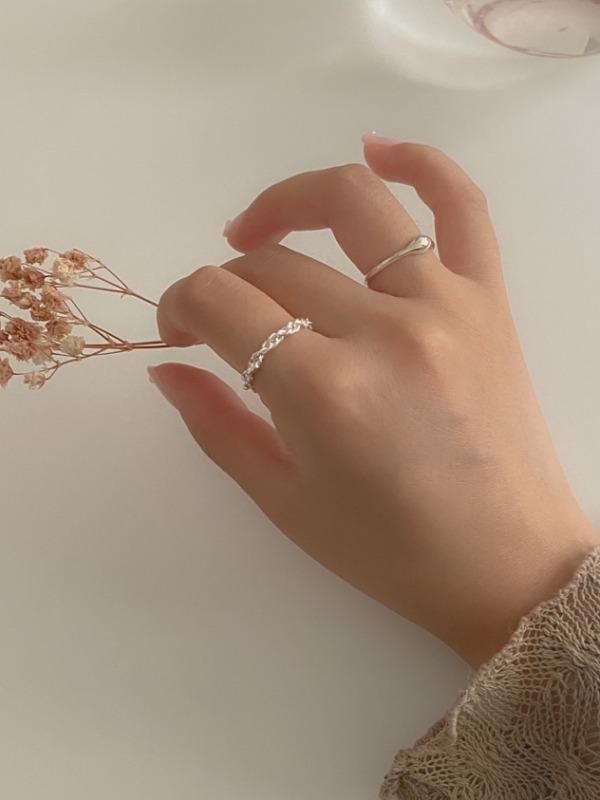 (92.5 silver) bling knots ring