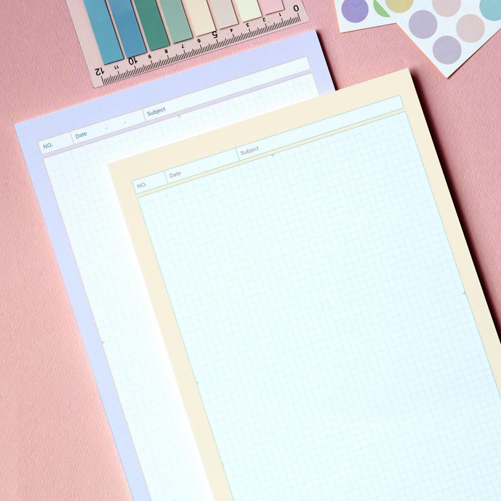 비팬시 B5 노트패드 (줄 모눈 스터디플러스 코넬식 떡메모지 오답 메모 가로 세로)