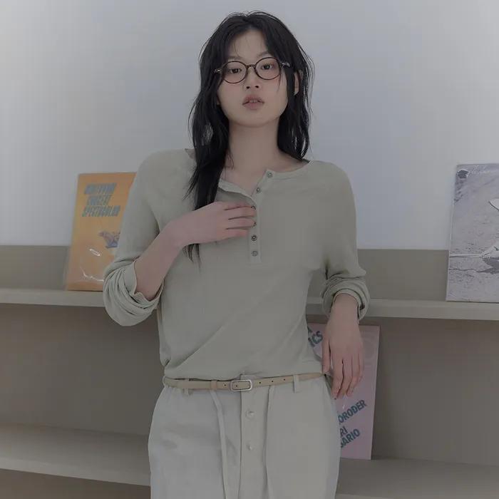 henley neck t-shirt (LE)