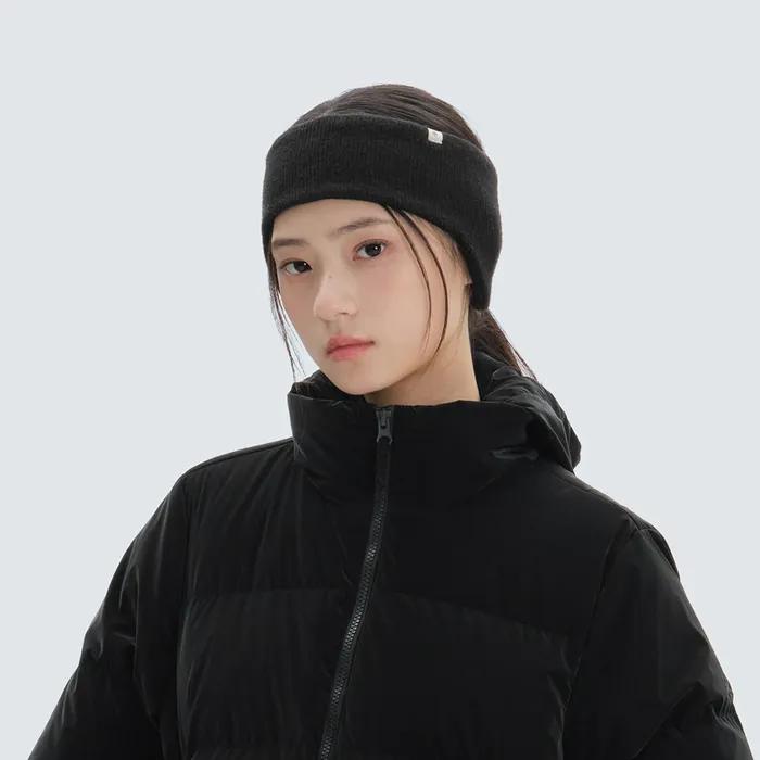 니트 이어 밴드 Black (S24WUFWA09)