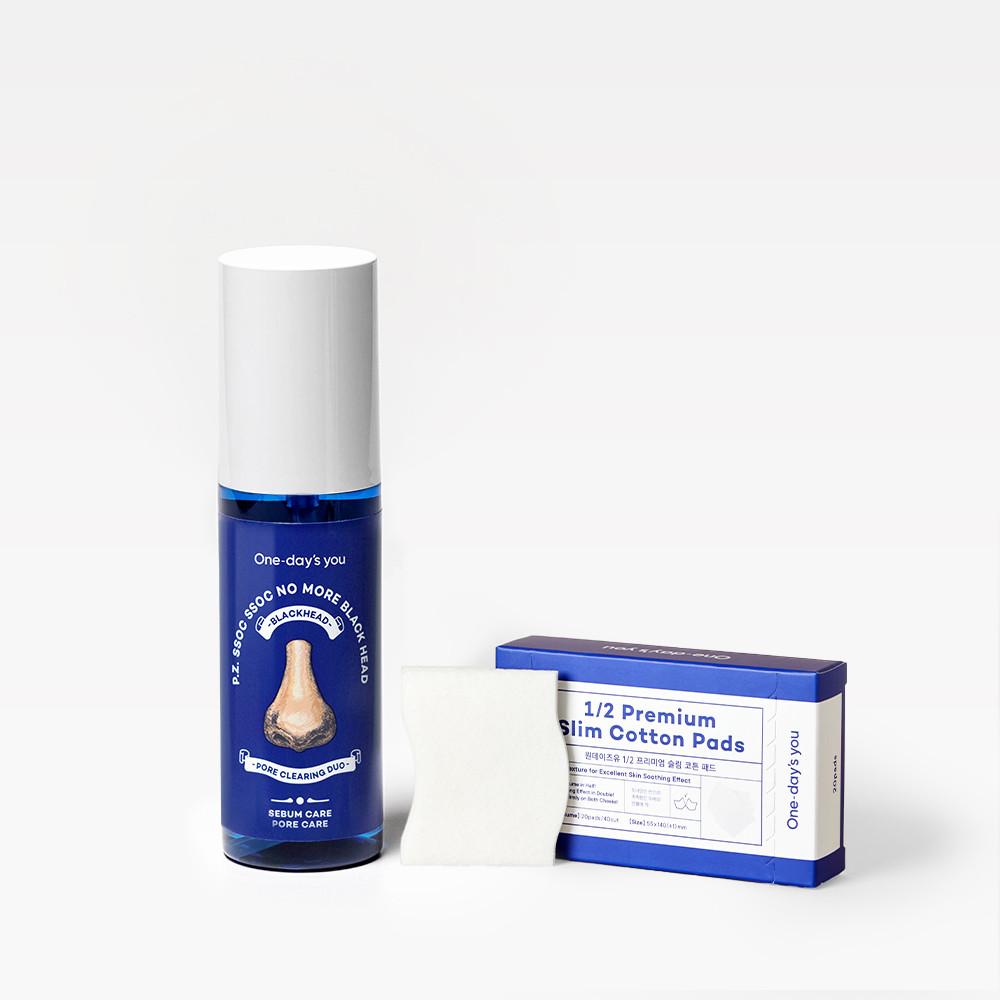 원데이즈유 피지쏙쏙 노 모어 블랙헤드 80ml + 1/2  프리미엄 슬림 코튼패드 (20매)
