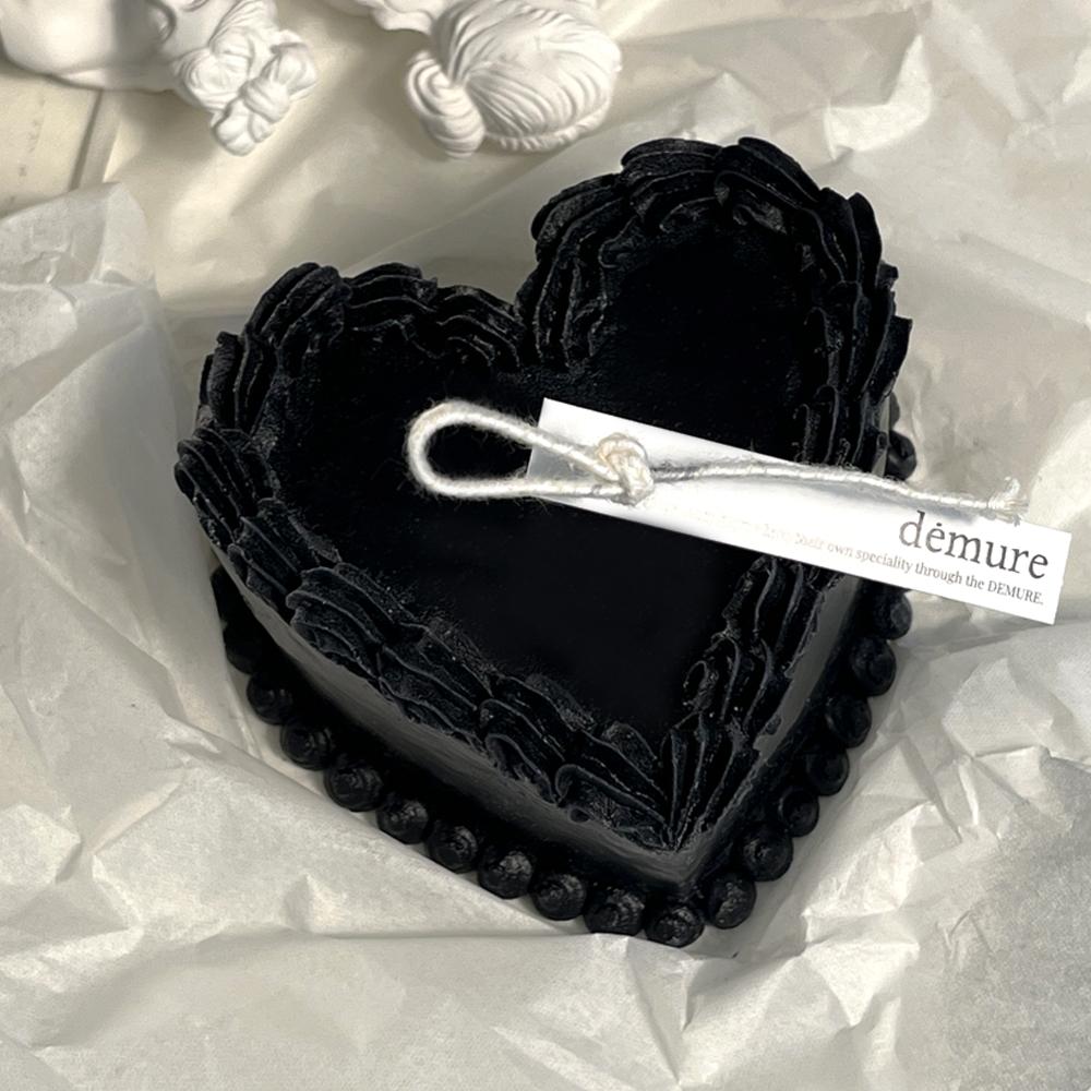 [감성있는선물] 디뮤어 하트 케이크 캔들(선물포장)/향초 선물 불멍 인테리어 소품