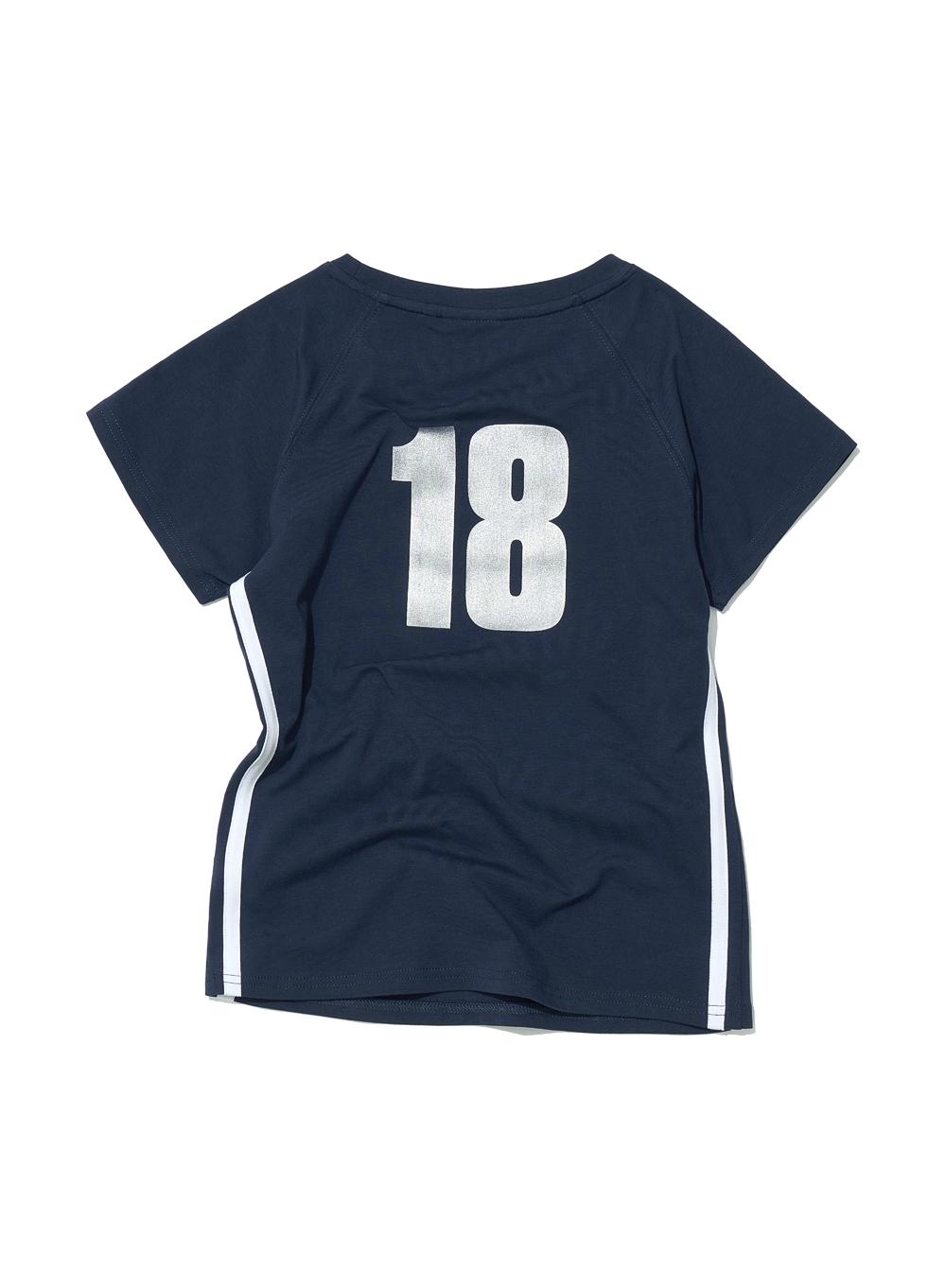 [WOMEN] NUMBERING PRINTED TEE_NAVY