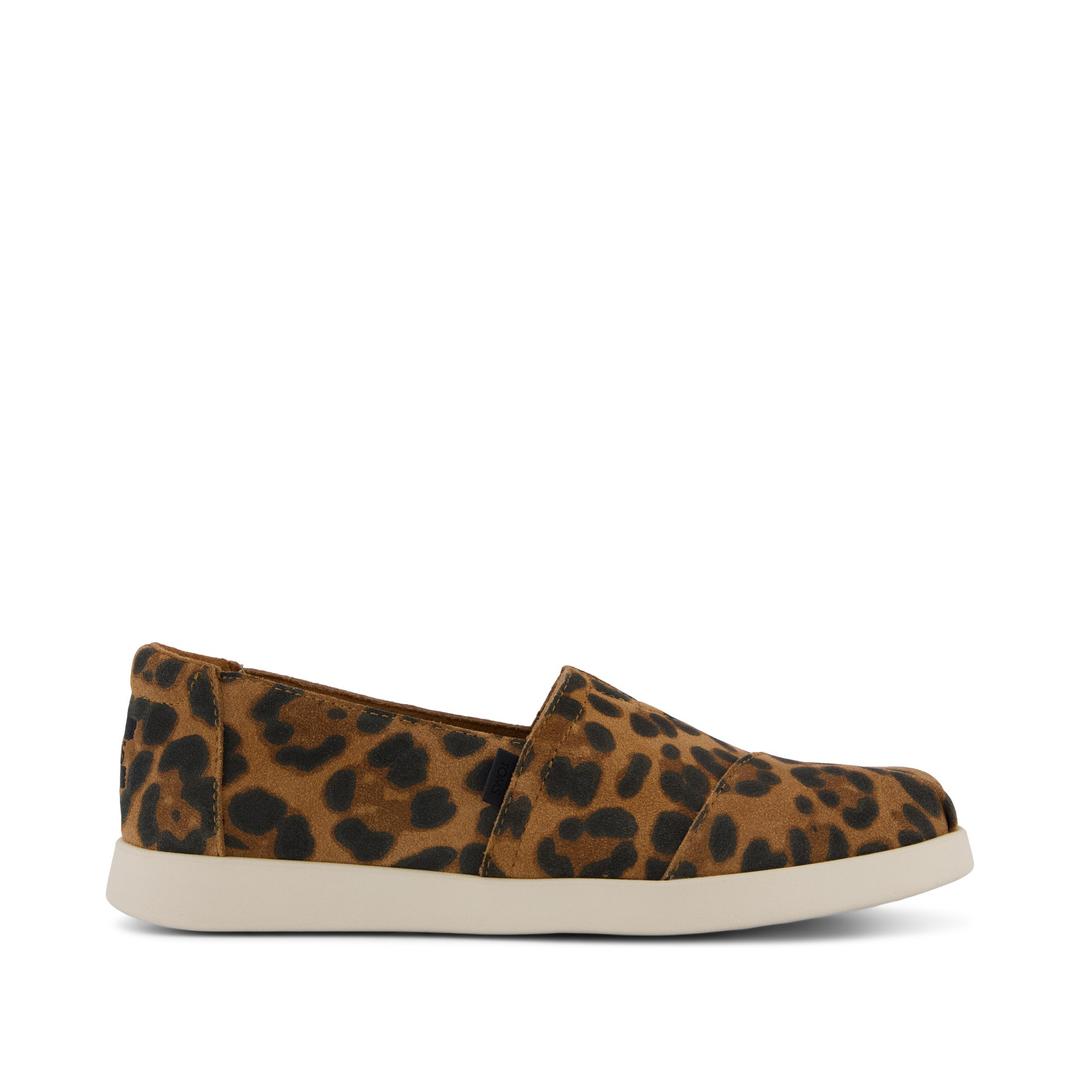 Womens Alpargata Plus Brown Sugar Leopard Print Suede