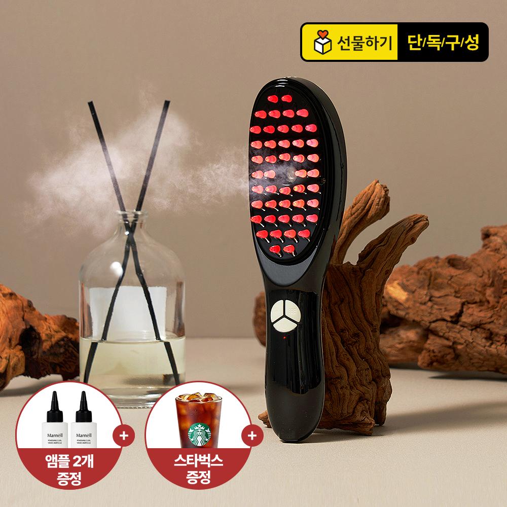 프리미엄 헤어 퍼퓸&영양 이중케어 정전기 끈점임 없는 리무빙컬 매직 브러시&앰플 세트(+헤어 앰플 100ml 증정)