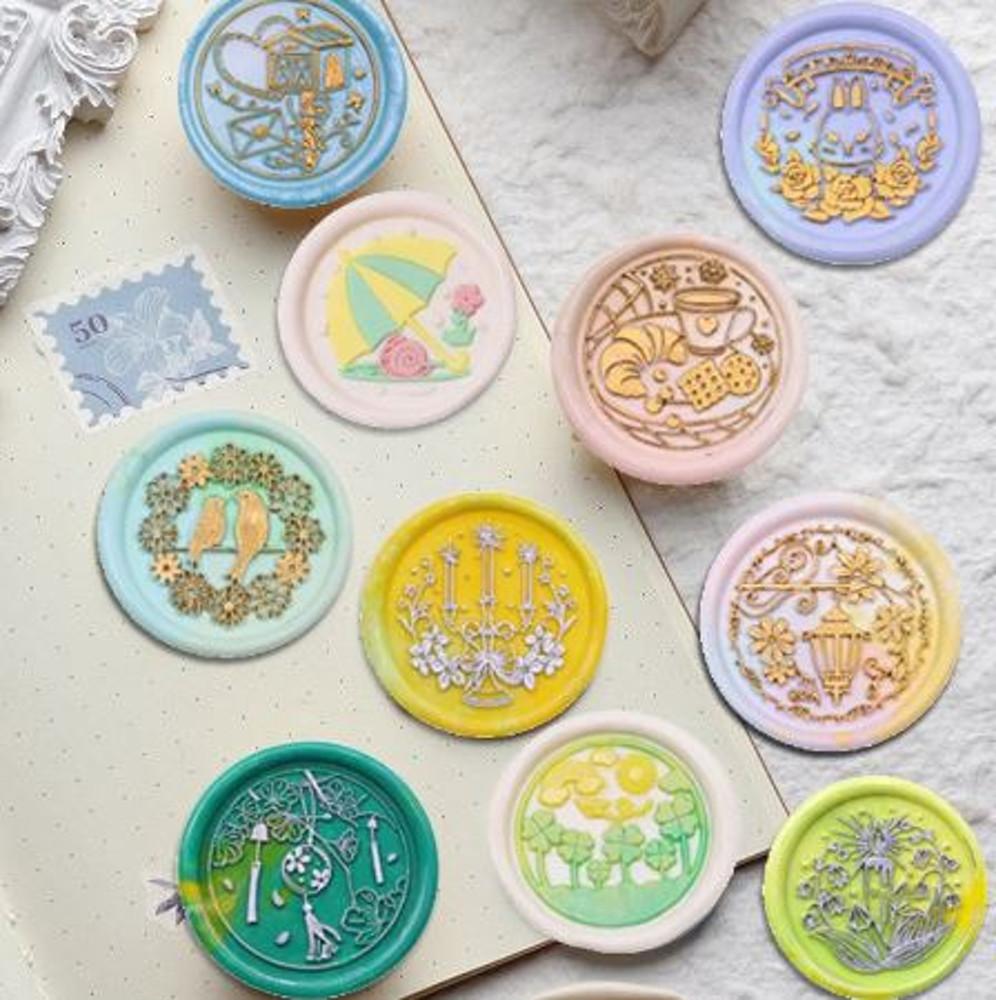 [1/10 업뎃!] 실링왁스 실링스탬프 크로와상 백조 우산 회전목마 케이크 티타임 씰링스탬프