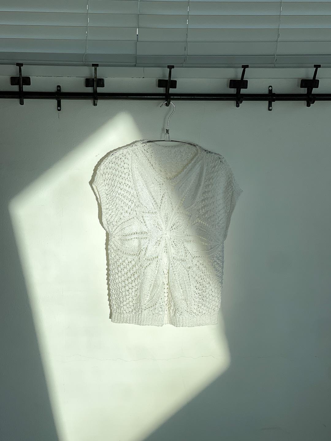 Floral Crochet Vest S1048