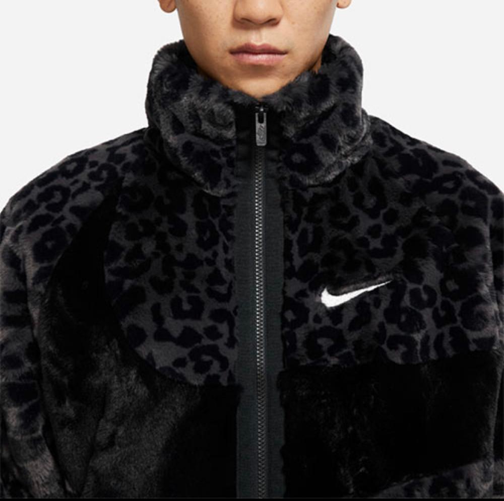 나이키 빅 스우시 후리스 양털 집업 퍼 뽀글이 셰르파 보아털 바람막이 호피 레오파드 남녀