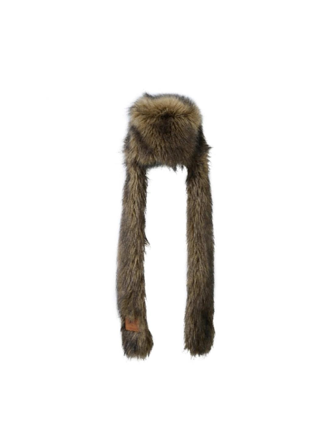 ACHIHARA Brown Bear Scarf Hat