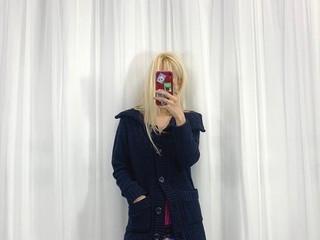 ja573 네이비 미디가디건(m)빈티지벨라