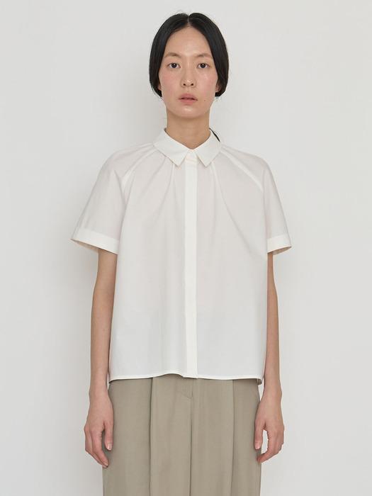 Summer breeze cotton shirt white