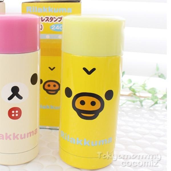 일본정품 리락쿠마 보온보냉 텀블러 (240ml 키이로이토리)