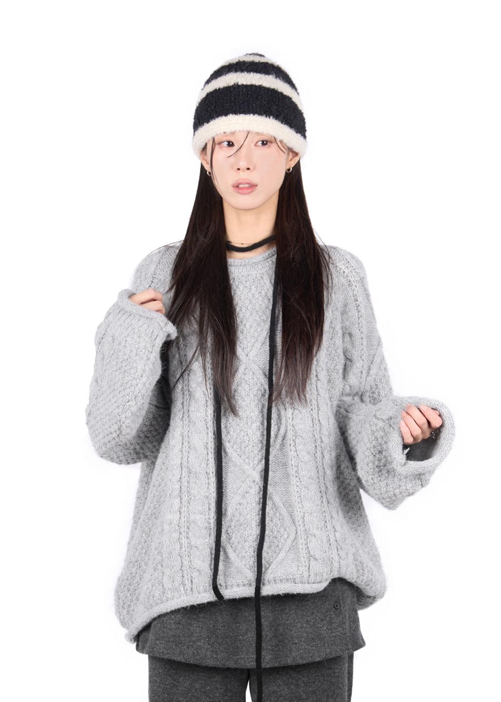 FROSTY TEXTURED KNIT*10일 소요*