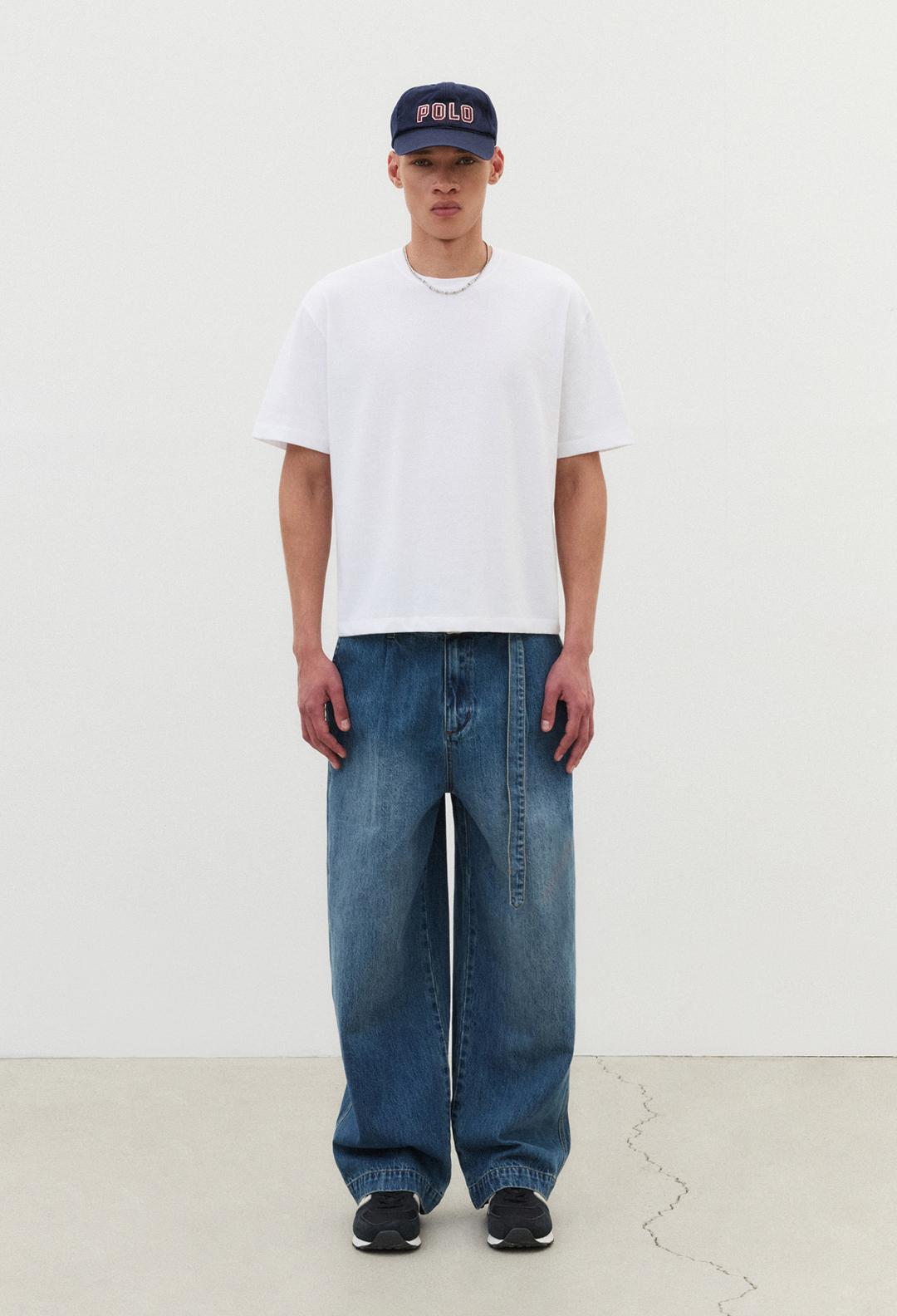 [7/21 예약발송] 핀터 크롭 하프 티셔츠 화이트