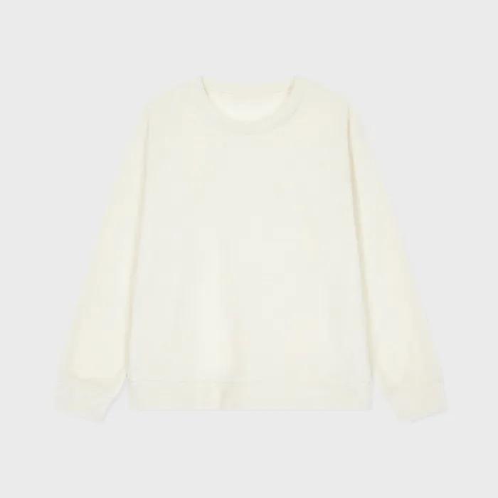 [JAJU/자주] 여 극세사 파자마 티셔츠_아이보리