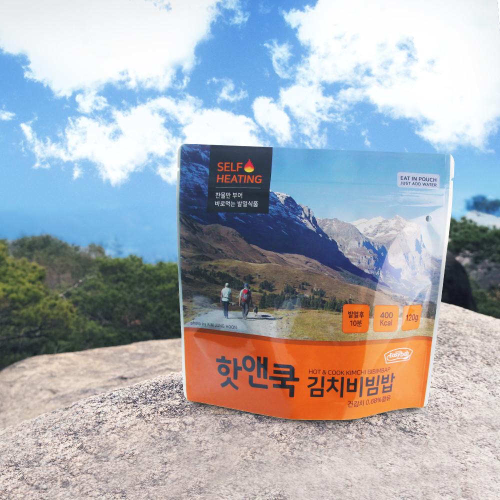핫앤쿡 전투식량 발열도시락 간편식 비상식량 김치비빔밥 [원산지:상세설명에 표시]