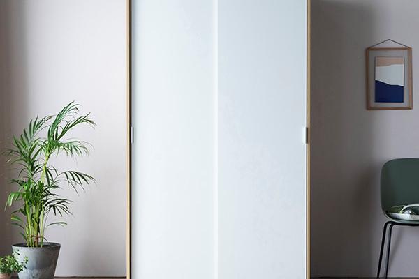 빅 풀 슬라이딩 수납 옷장1200행거형(저소음댐핑도어)