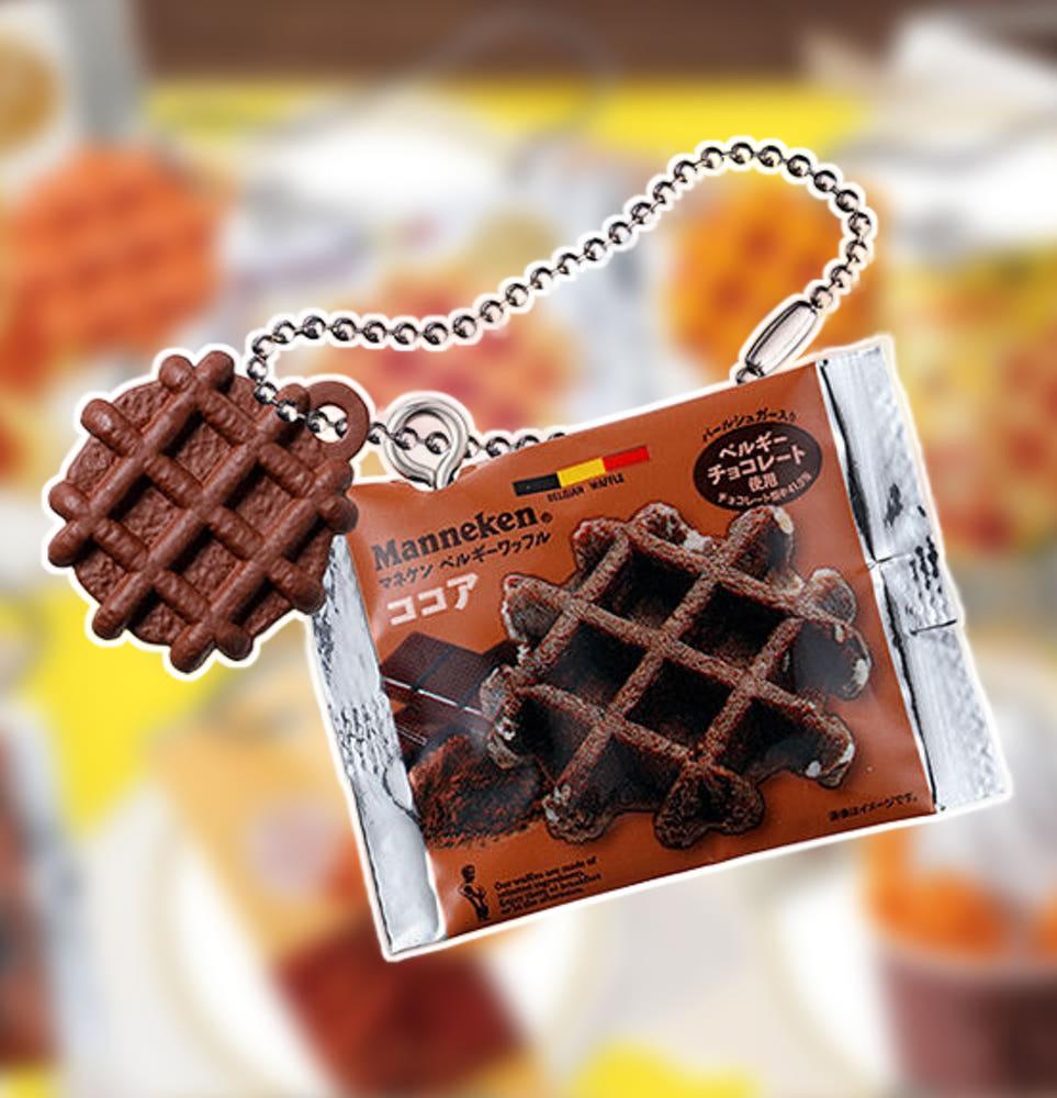 마네켄 와플 더블 스윙 참 키홀더 가챠 캡슐토이 2탄 미니어쳐