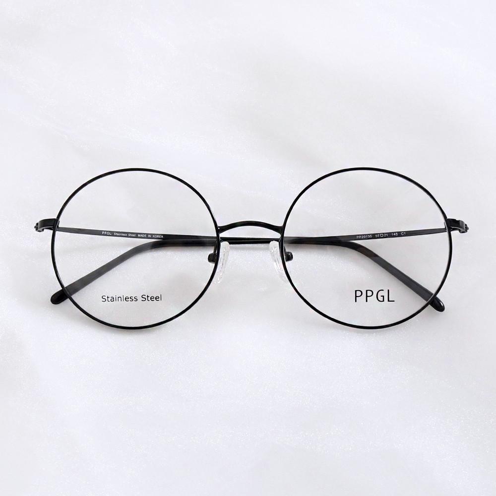 PPGL 국산 빅사이즈 오버사이즈 왕 동글이 안경테, UV 블루라이트 차단 시력보호 안경